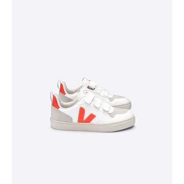 Veja V-10 CWL Tenisky Detske White/Orange | SK 858DFM